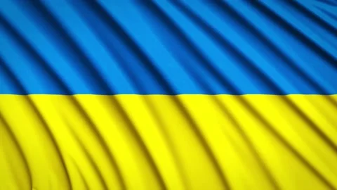 Loop Flag Ukraine Stock Footage 155546743