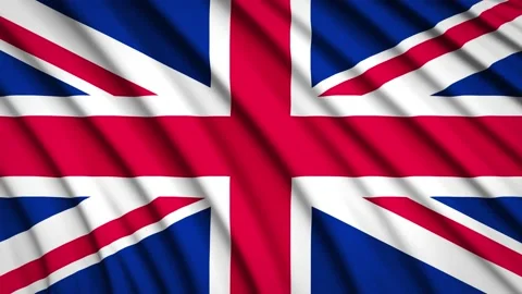 Loop Flag United Kingdom Stock Footage 155546893