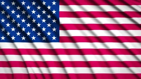 Loop Flag United States Stock Footage 155546850