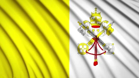 Loop Flag Vatican Stock Footage 155547106