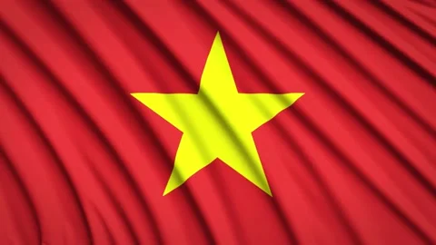 Loop Flag Vietnam Stock Footage 155547290