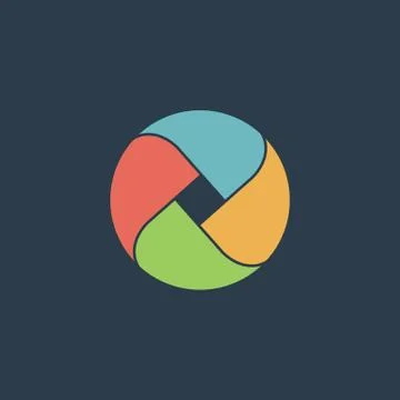 Loop flat icon イラスト素材