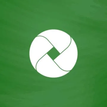 Loop flat icon Illustrazione stock