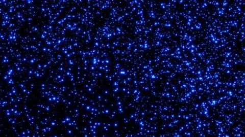 Loop flickering blue star particles falling on black background Stock-Footage 313735428