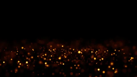 Loop flickering glow orange gold particles  abstract background Stock Footage 267845500