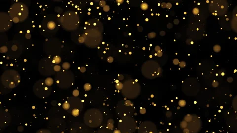 Loop flickering gold bokeh particles ani... | Stock Video | Pond5