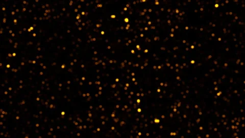 Loop flickering gold particles animation on black background Stock Footage 303636164