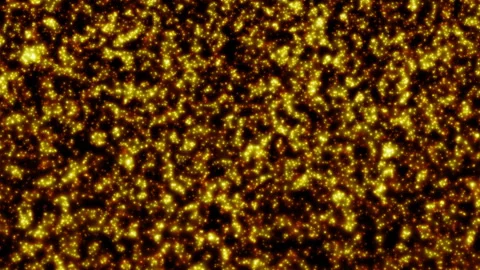 Loop flickering gold particles falling background Stock Footage 313794010