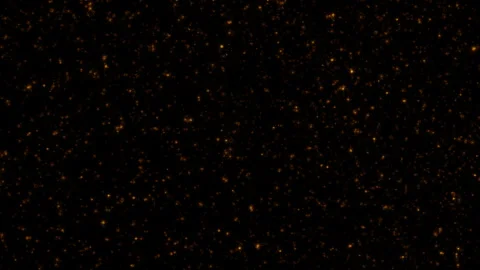 Loop flickering gold star particles flow up on black background Stock Footage 310068194