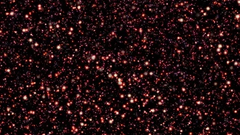 Loop flickering orange star particles abstract background Stock Footage 299917731