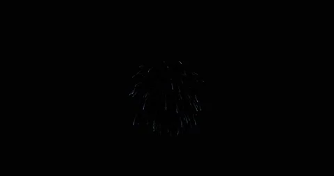 Loop footage fireworks with sparkling lights and stars, ignites an explosion on Video stock 163434190