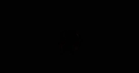 Loop footage fireworks with sparkling lights and stars, ignites an explosion on Video stock 163845477