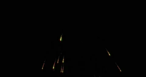 Loop footage fireworks with sparkling lights and stars, ignites an explosion on Stock Footage 164330650