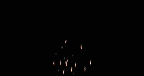 Loop footage fireworks with sparkling lights and stars, ignites an explosion on Video stock 164562262