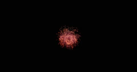 Loop footage fireworks with sparkling lights and stars, ignites an explosion on Stock Footage 164877133
