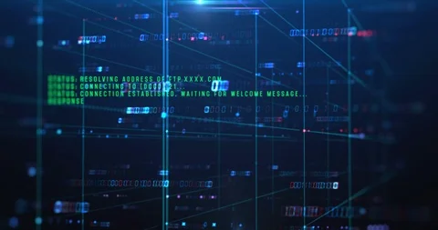 Loop  footage of Programming code abstract technology background Stock Footage 87445382