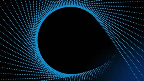 Loop frame of blue dots cyberspace. background animation Stock Footage 277527265