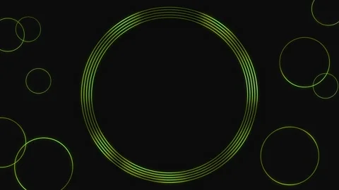 Loop frame is a green metal circle. background animation Stock Footage 277447018