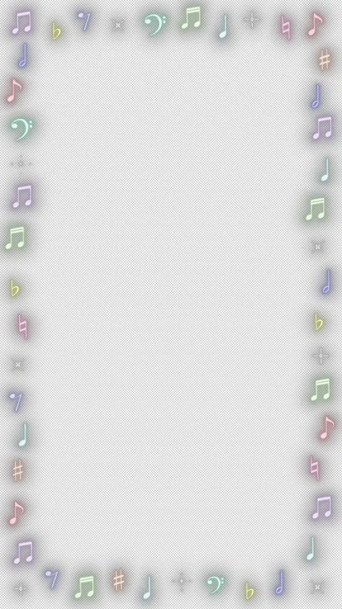 Loop frame sparkling hand-drawn musical notes and symbols Stock Footage 341546777