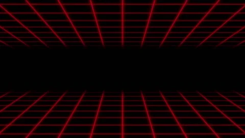 Loop Futuristic Red Grid stage Table Line Stock Footage 132350661