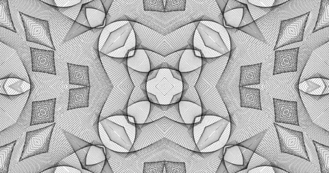 Loop of Futuristic Techno Lines Stripes Symmetrical Tech Pattern Motion Stock Footage 165953235