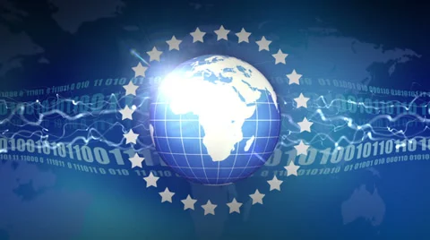 Loop global communications Video stock 33850911