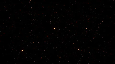 Loop glow flicker orange red stars particles animation Stock Footage 247497792