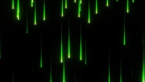 Loop glow green particles on black abstract background Stock Footage 266132293