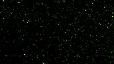 Loop glow green star particles flow to top right background Stock Footage 304274519