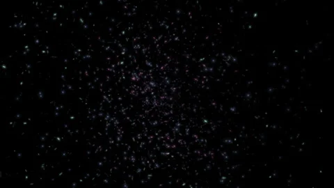 Loop glow multicolored stars particles falling down animation 스톡 동영상 279886657