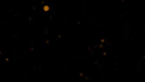 Loop glow orange gold bokeh particles flow up Stock Footage 282983413
