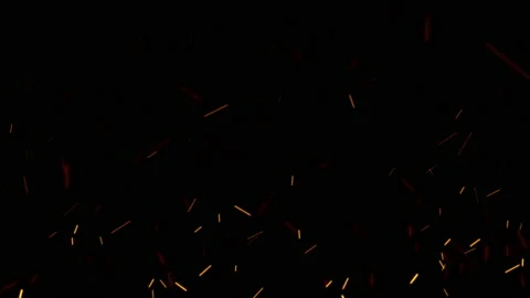 Loop glow orange particles fast flow up background Stock Footage 236629944