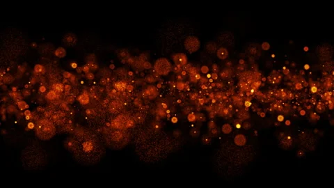 Loop glow orange spark bomb particles animation on black background Stock Footage 303635828