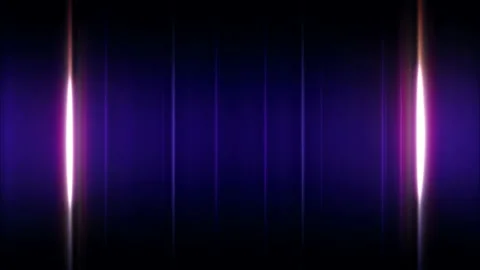 Loop glow vertical laser light on dark blue Video stock 235183647