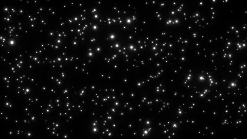 Loop glow white particles flicker falling down Stock Footage 194890118