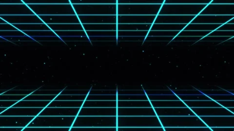Loop glowing blue space grid background. digital, techno.the text space Stock Footage 276947281