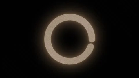 Loop glowing brown loading wheel Stock Footage 317219501