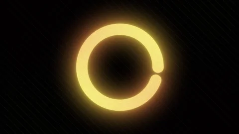 Loop glowing fiery loading wheel Stock Footage 318901477