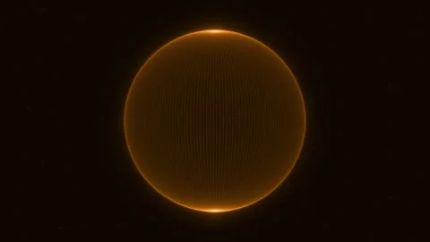 Loop glowing sphere with dots Stock Footage 319303051