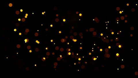 Loop gold bokeh particles animation abst... | Stock Video | Pond5