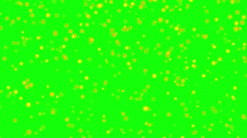 Loop Gold glitter particles. Falling glitter particles on green, white Backgroun Stock Footage 279745047