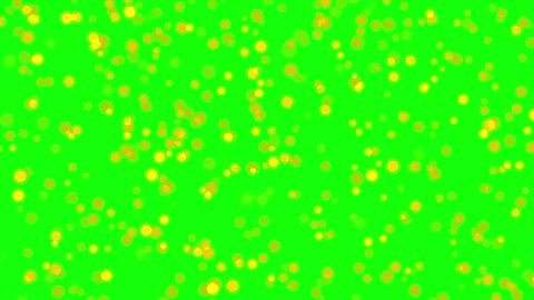 Loop Gold glitter particles. Falling particles on green, white Background Stock Footage 279745117
