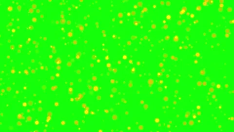Loop Gold glitter particles. Falling particles on green, white Background Stock Footage 279745227