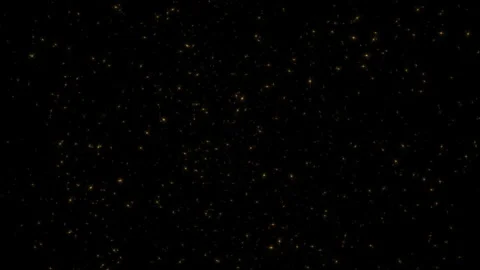 Loop gold star particles animation on black abstract background Stock Footage 309459589
