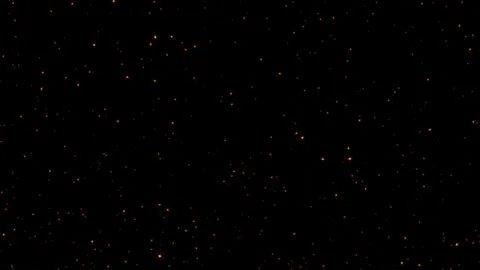 Loop gold star particles flow to top right abstract background Video stock 297266378