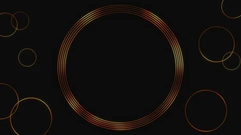 Loop golden brown circles. round metal frame. background motion animation Stock Footage 278151180