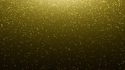 Loop golden confetti particles falling down loop slow motion background Video stock 341897810