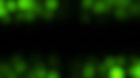 Loop green bokeh particlesvideo border on black abstract background Stock Footage 313735261