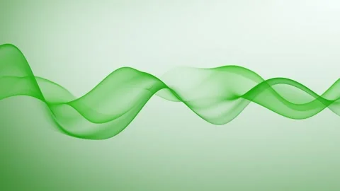 Loop green wave white background. Abstract eco wavy background with transpa.. Vídeos de archivo 334818470