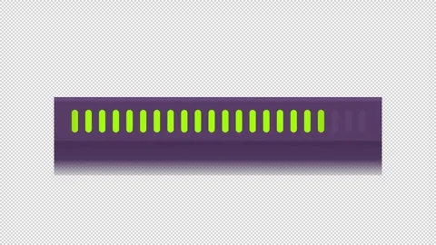 Loop greyscale progress bar animated loading bar on dark background Stock Footage 342241980
